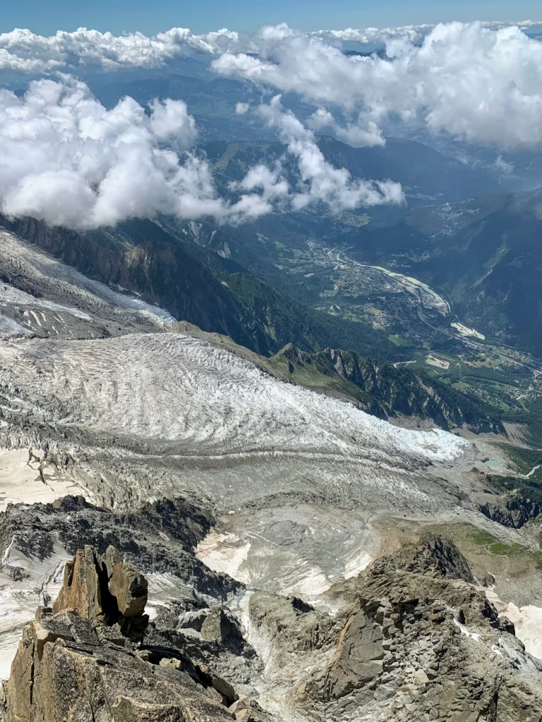 A view from Aiguille du Midi